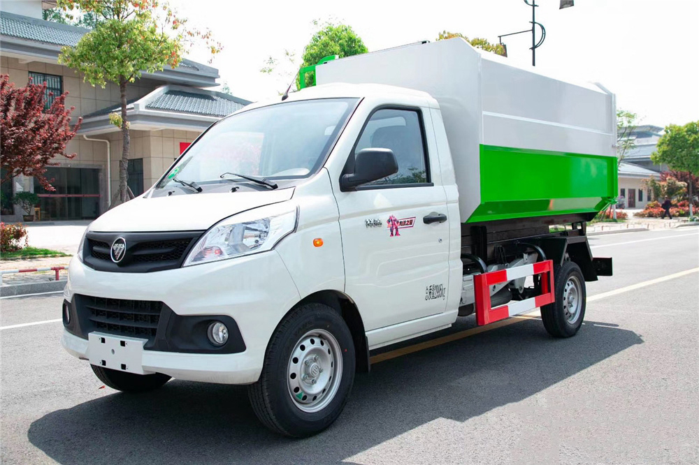 國(guó)六3方 藍(lán)牌福田祥菱 掛桶垃圾車